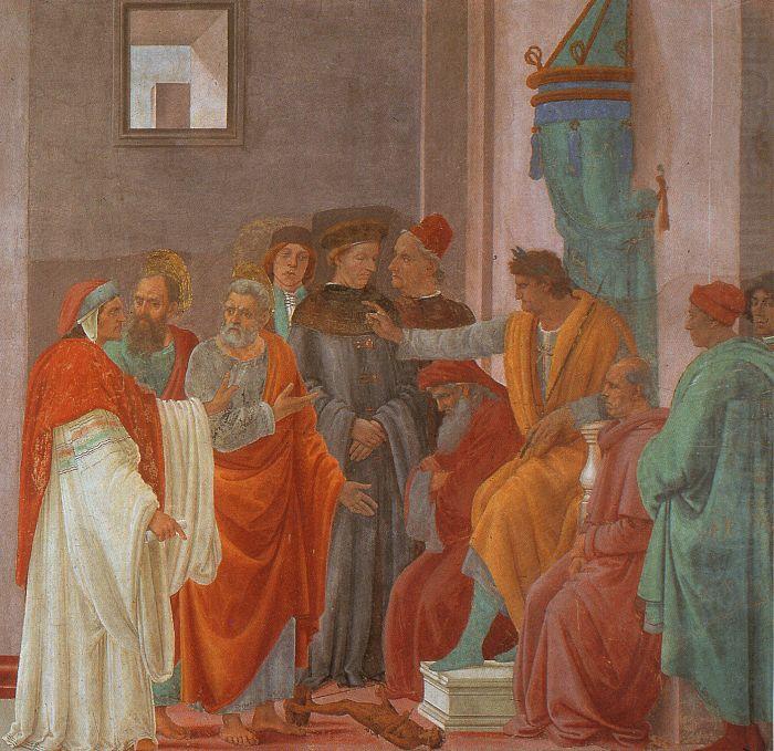Filippino Lippi Disputation with Simon Magus china oil painting image